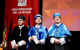 "The future belongs to those who are not afraid, to those who dare", speech by Javier García as doctor honoris causa of the University of La Rioja.