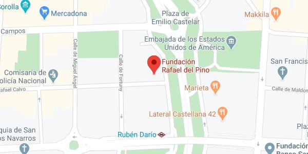 Mapa de situación de la Fundación Rafael del Pino