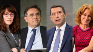 A conversation between Rafael Doménech, Javier Andrés, Lara Lázaro and Gloria Lomana.